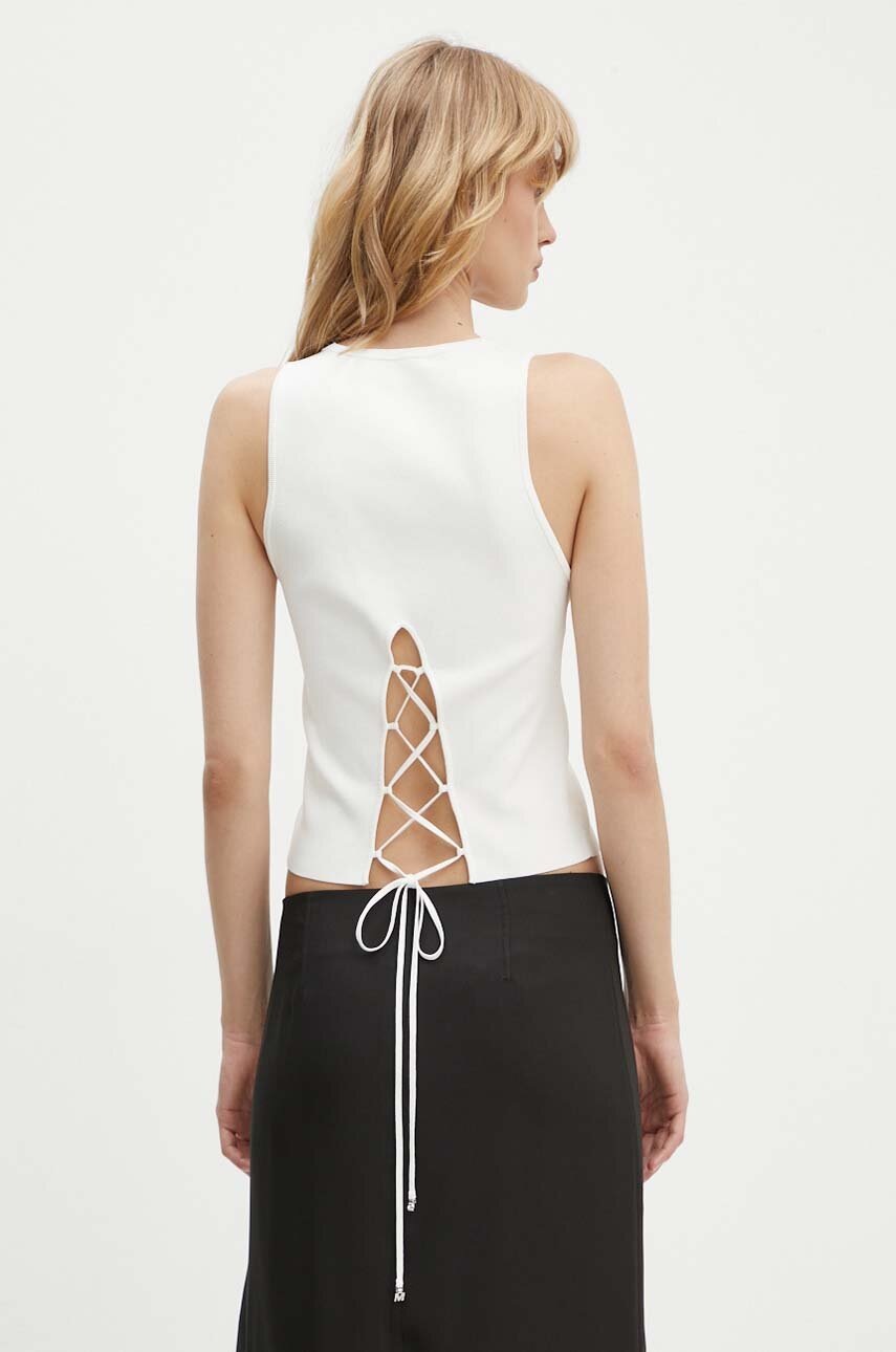 Top Miss Sixty 6L2RJ0510000 RJ0510 KNIT VEST χρώμα: μπεζ, 6L2RJ0510000 φωτογραφία