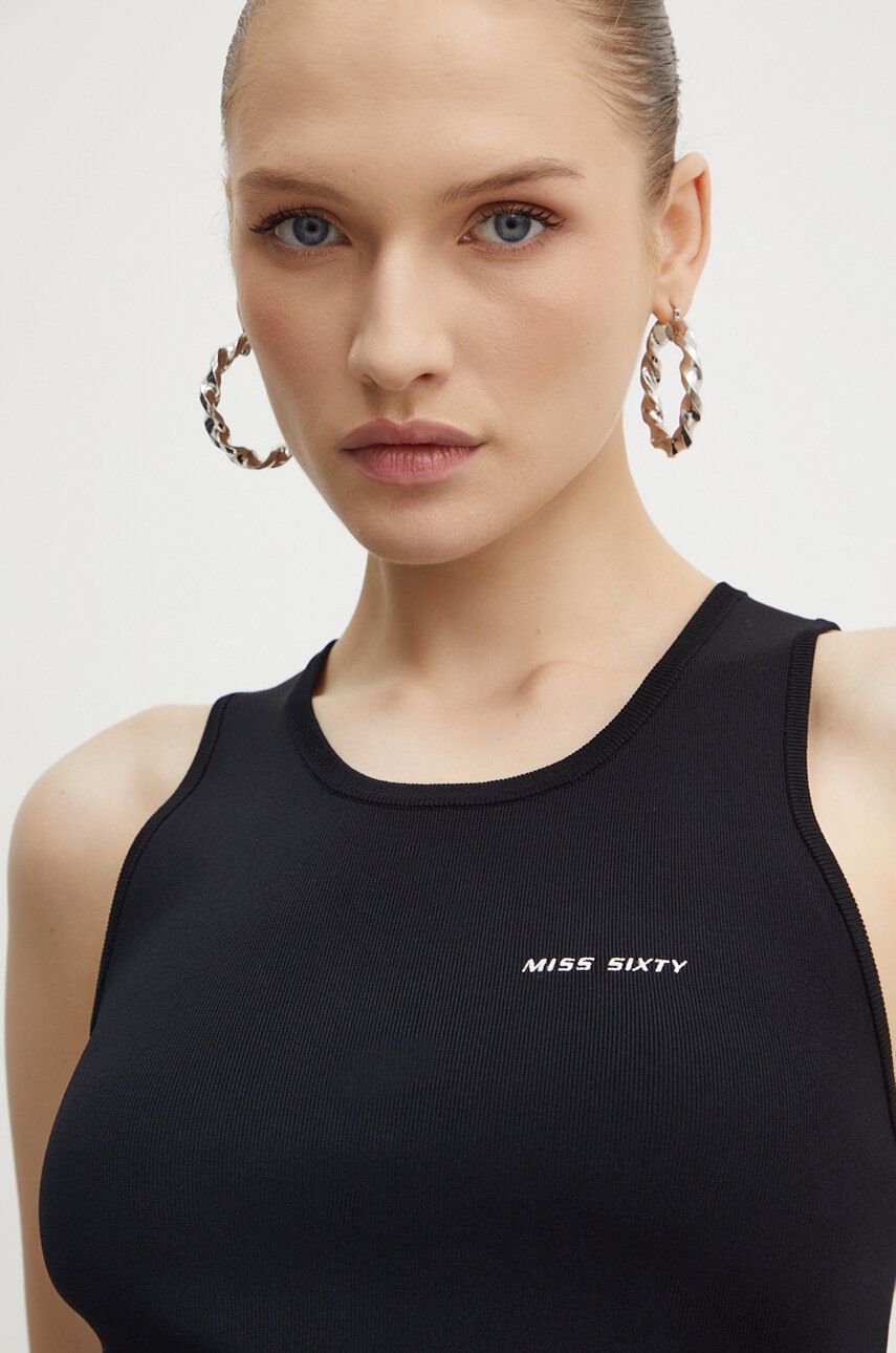 Top Miss Sixty 6L2RJ0510000 RJ0510 KNIT VEST χρώμα: μαύρο, 6L2RJ0510000 φωτογραφία