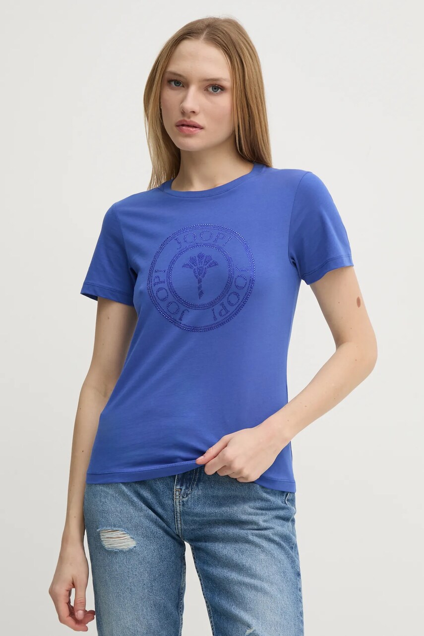 Joop! tricou din bumbac femei, culoarea violet, 30042942