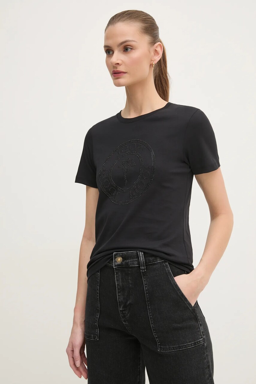 Joop! tricou din bumbac femei, culoarea negru, 30042942