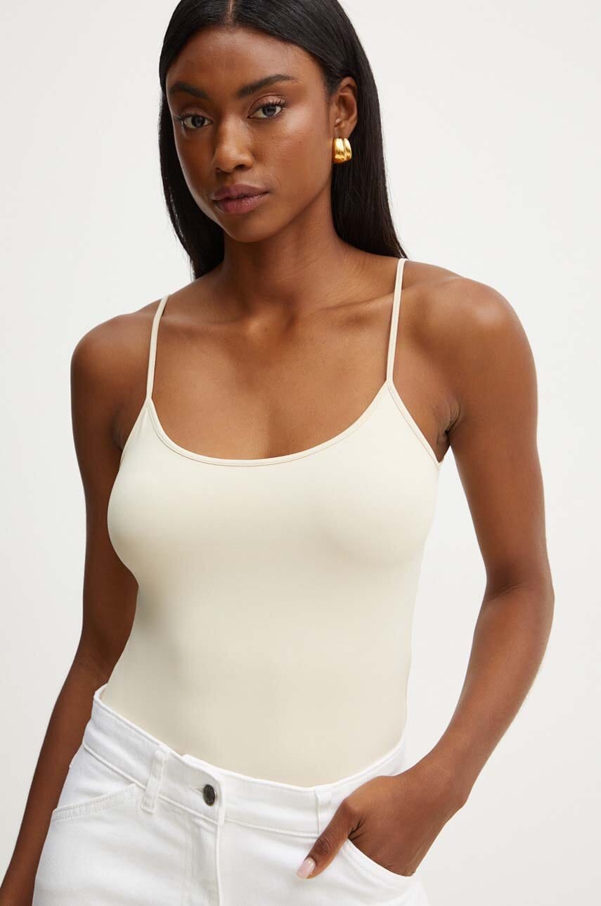 MAX&Co. top femei, culoarea bej, 2428946024200