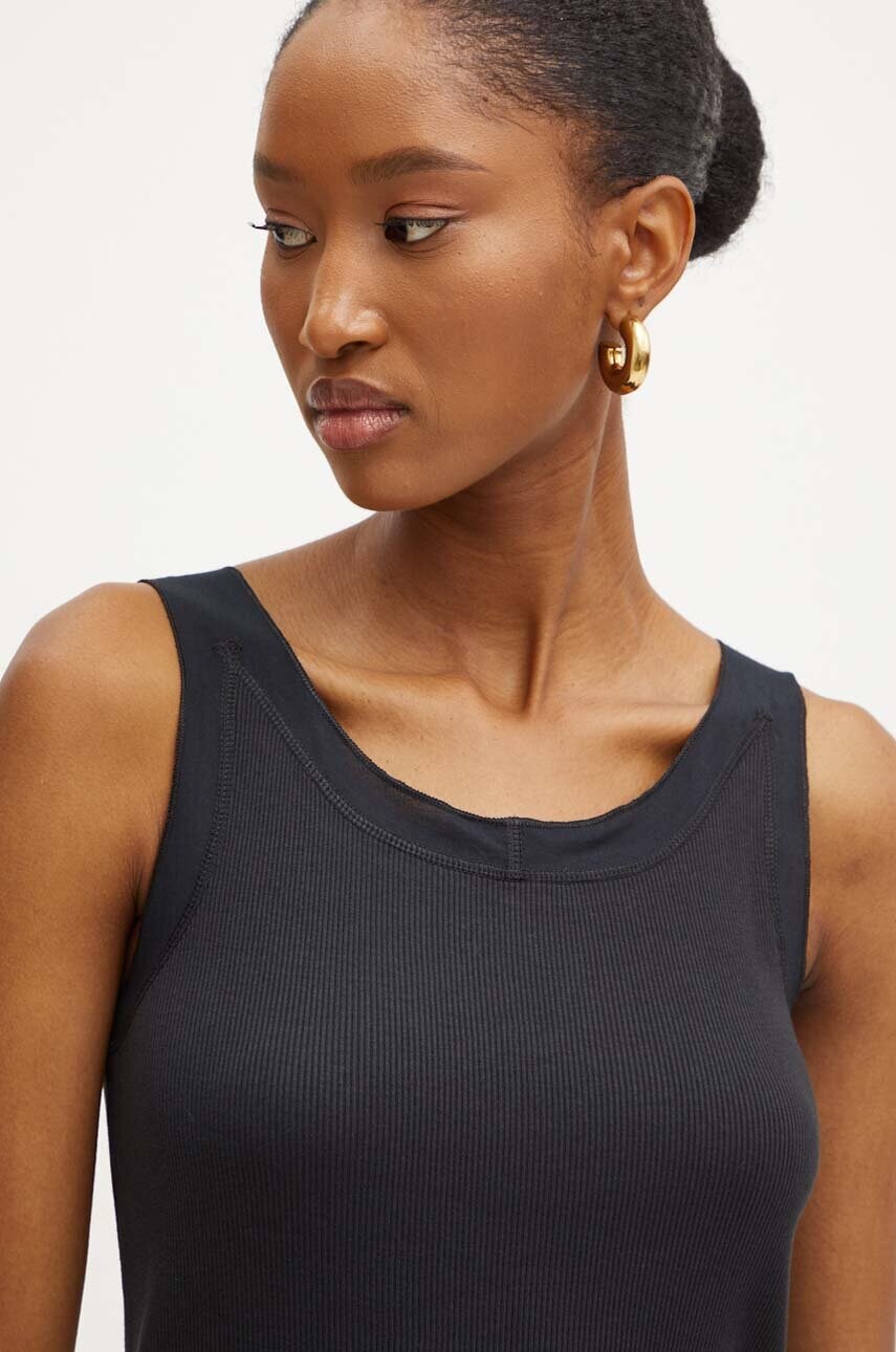 MAX&Co. top din bumbac culoarea negru, 2428946044200