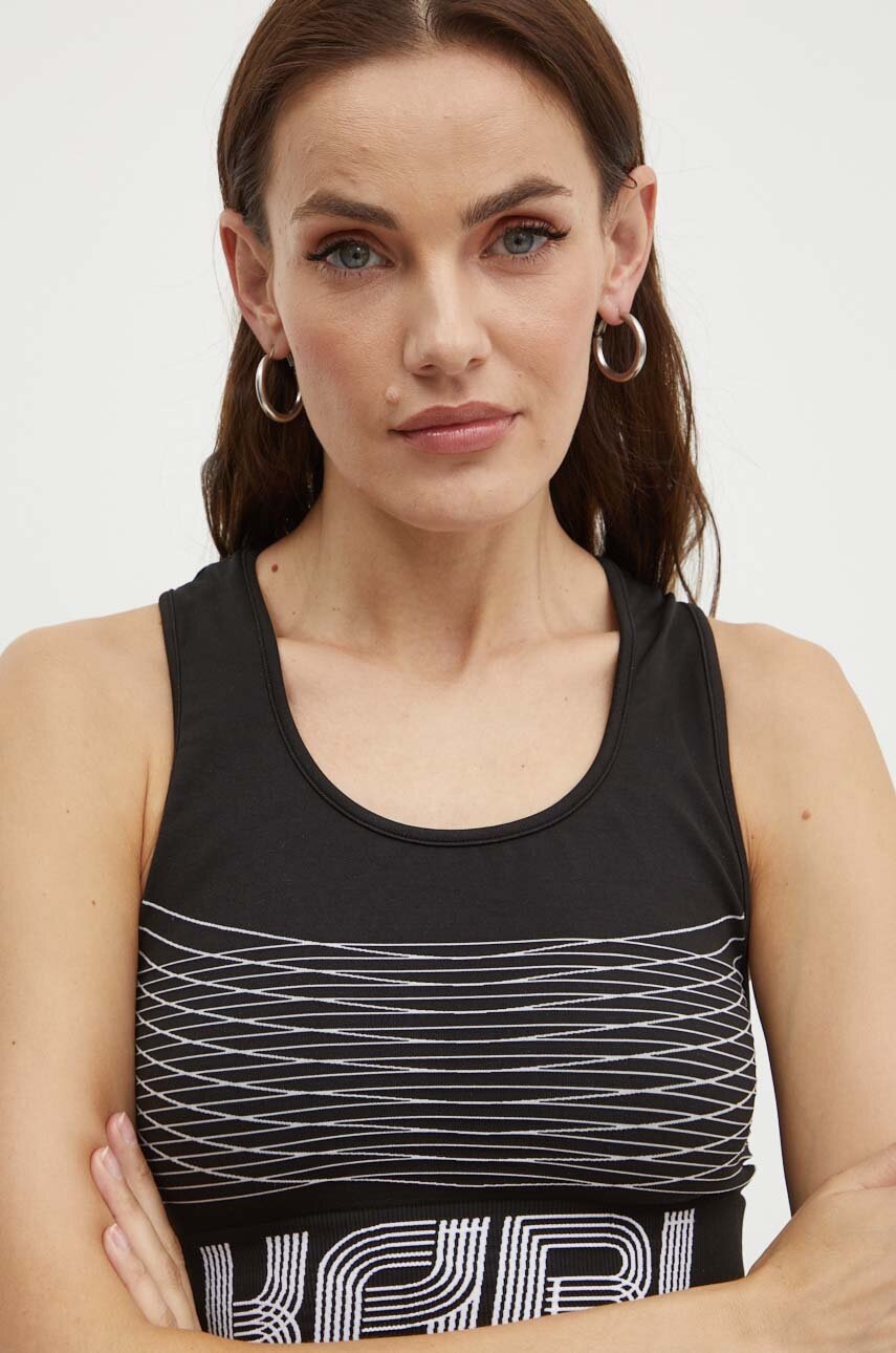 Top Karl Lagerfeld χρώμα: μαύρο, 245W1708 φωτογραφία