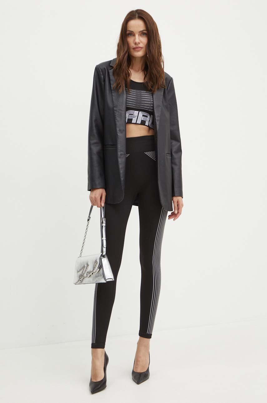 Top Karl Lagerfeld χρώμα: μαύρο, 245W1708 φωτογραφία