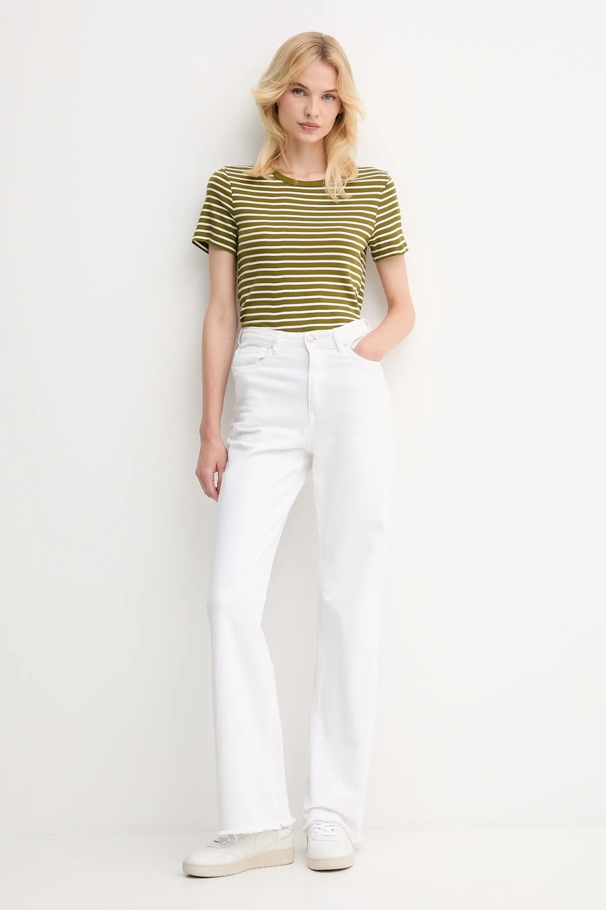 Хлопковая футболка United Colors of Benetton цвет розовый 30YSE16A0