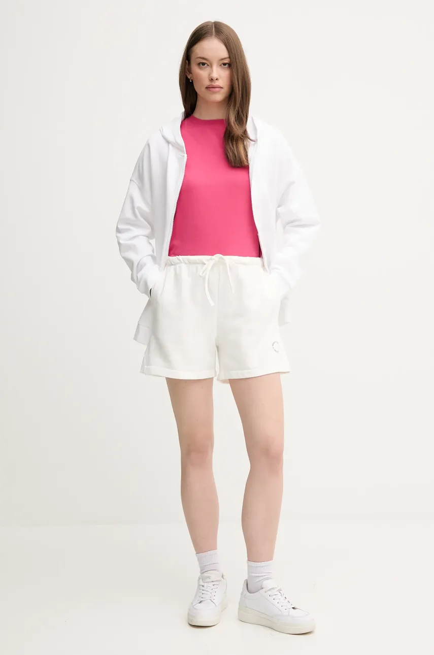 Хлопковая футболка United Colors of Benetton женская цвет розовый 3096D102O Хлопковая футболка United Colors of Benetton женская цвет розовый 3096D102O