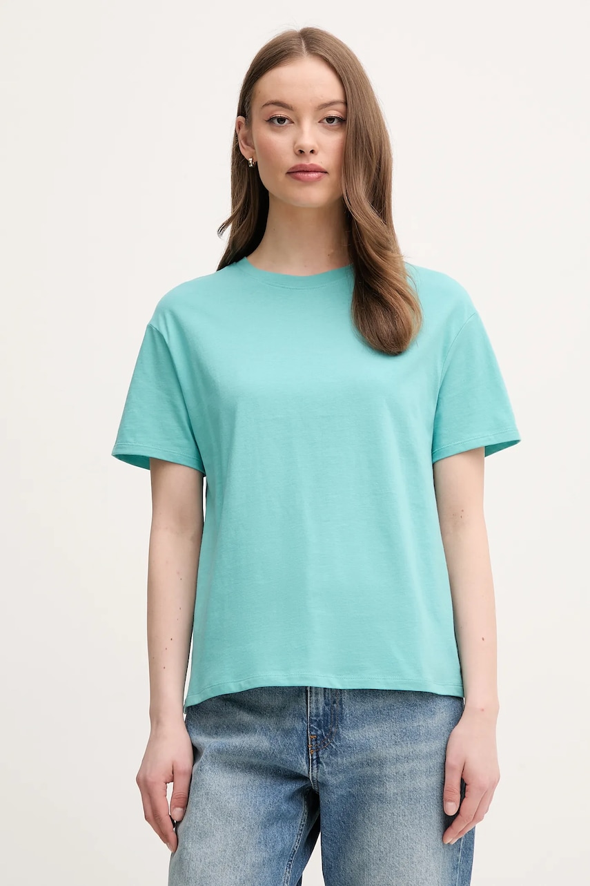 United Colors of Benetton tricou din bumbac femei, culoarea roz, 3096D102O