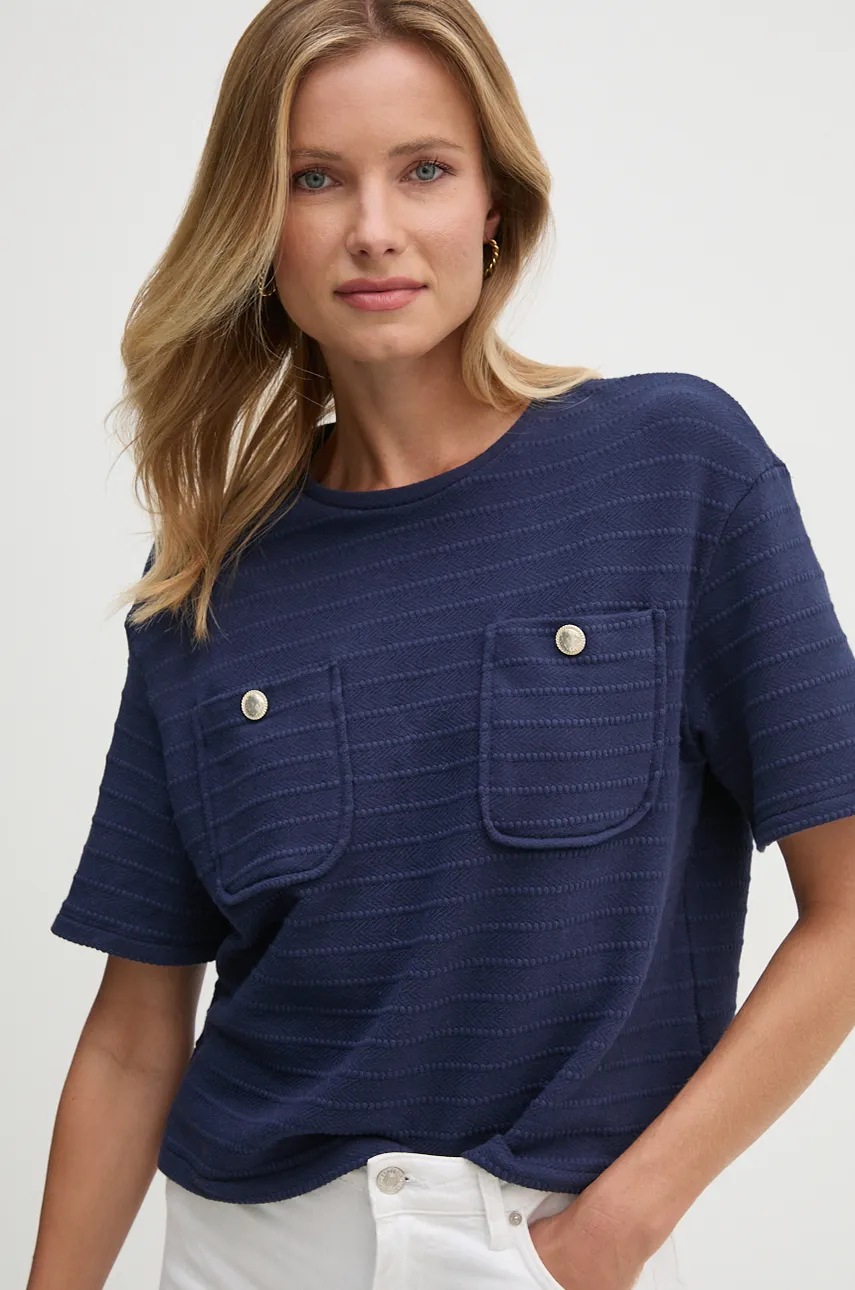 

Тениска United Colors of Benetton в тъмносиньо 3RWKD1089, Тъмносин