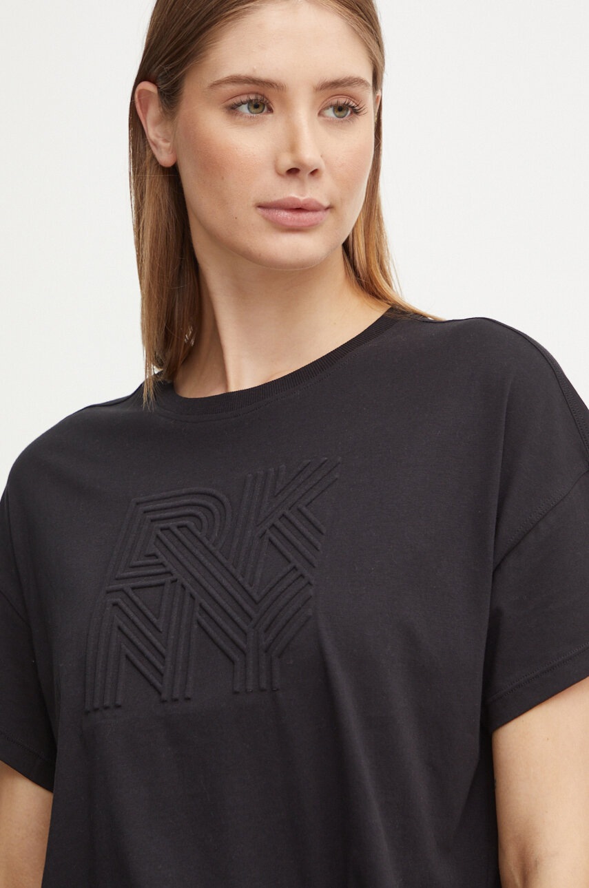 

Памучна тениска Dkny в черно DP4T9851, Черен