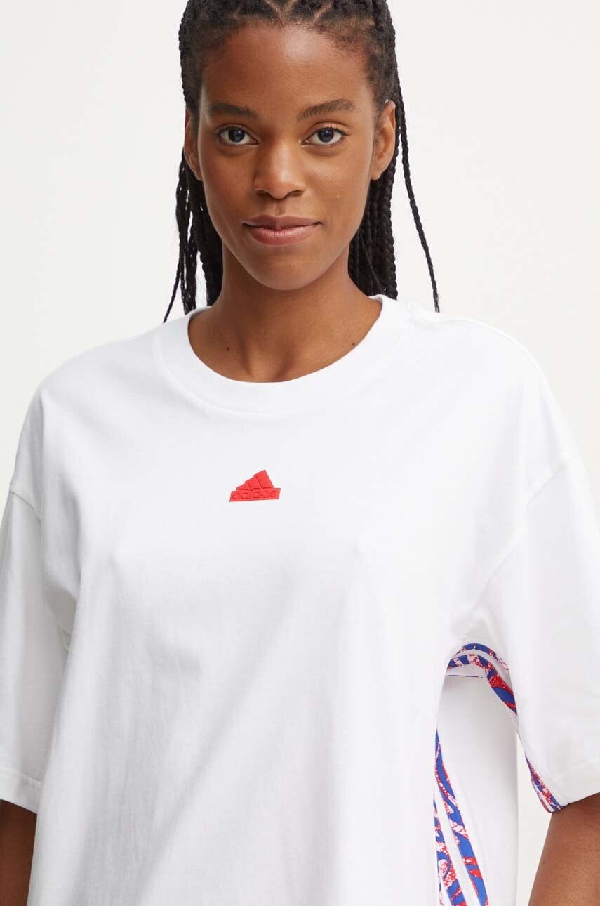 

Памучна тениска adidas Express в бяло IW8638, Бял