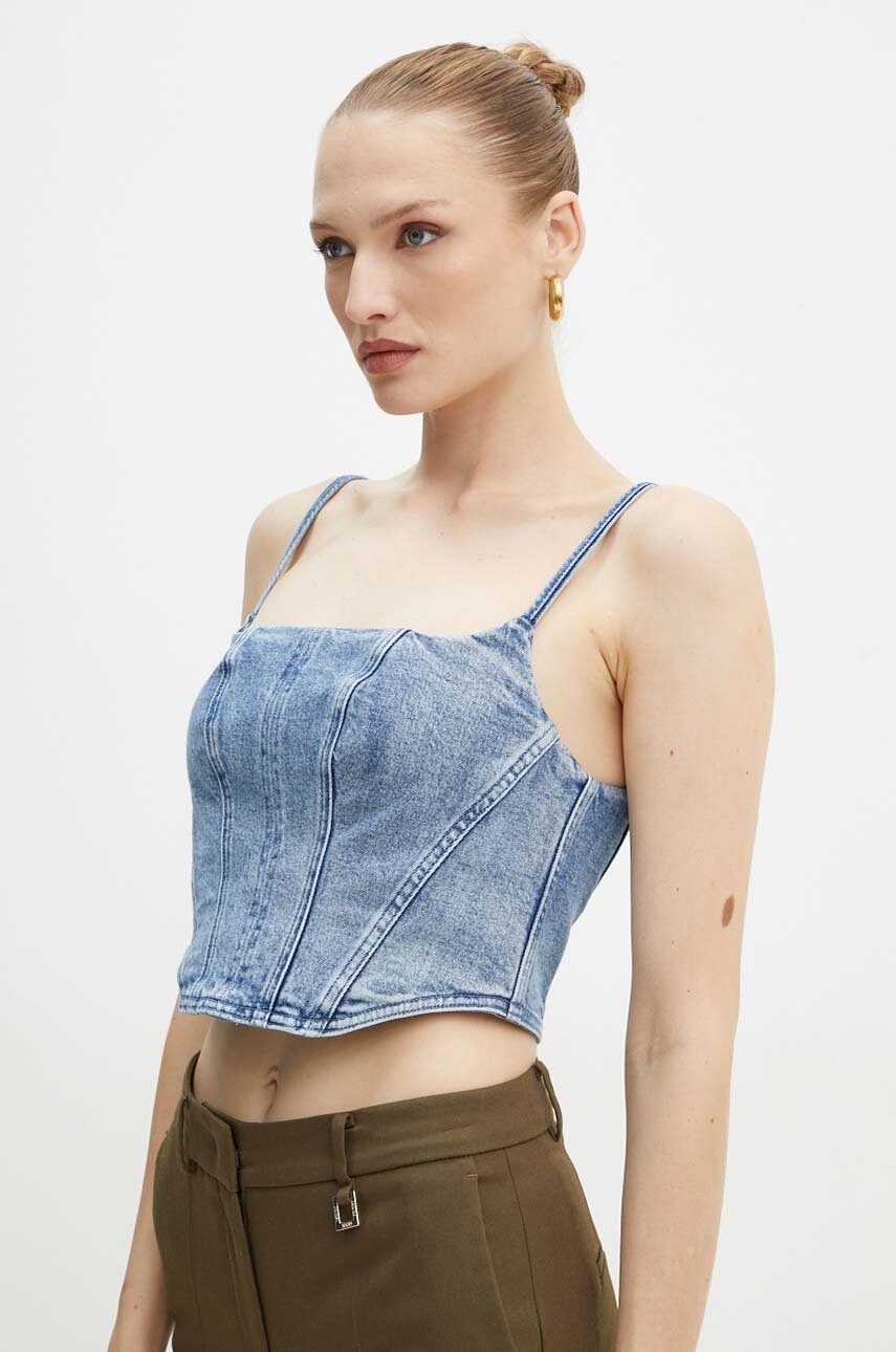 MICHAEL Michael Kors top din denim MT440OFEB1