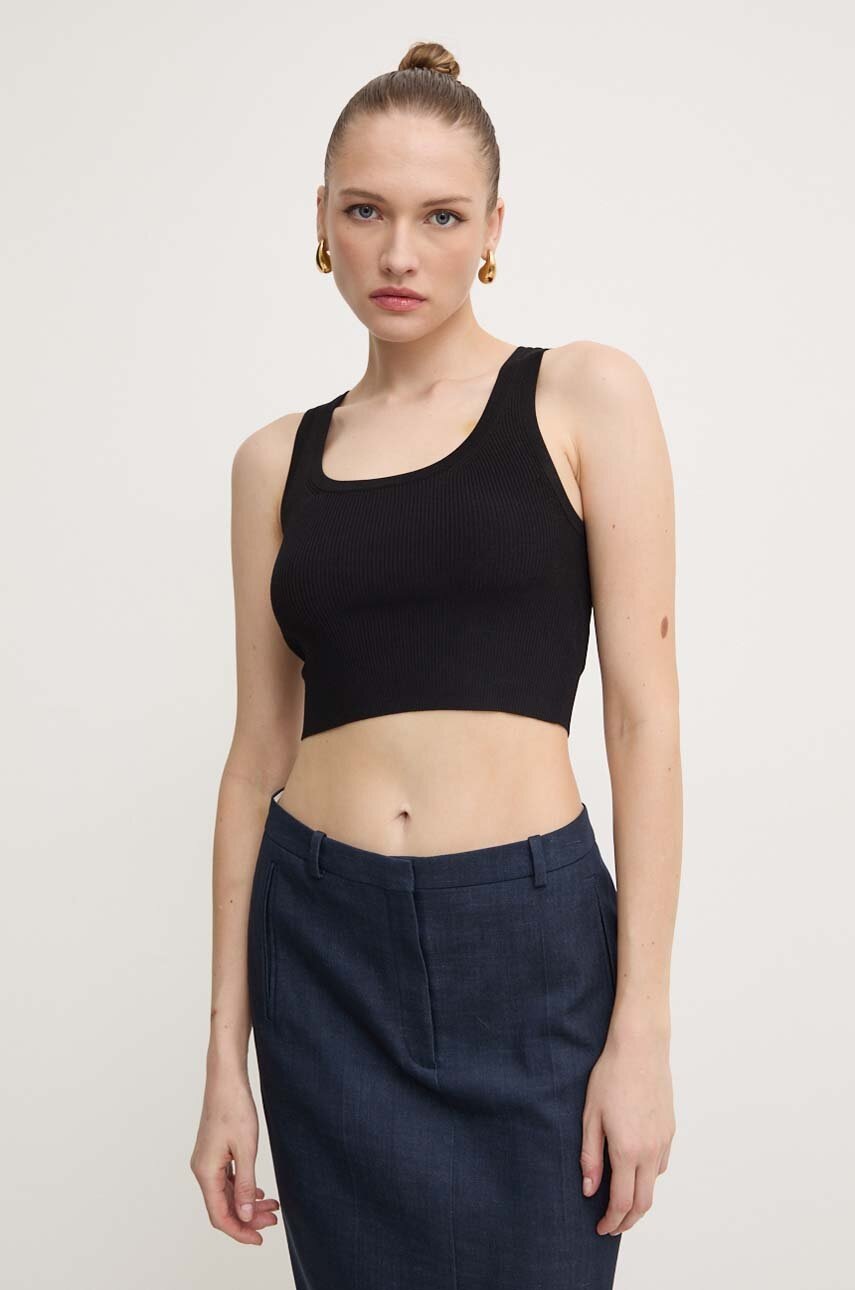 

Топ MICHAEL Michael Kors дамски в черно MT4604A33D, Черен