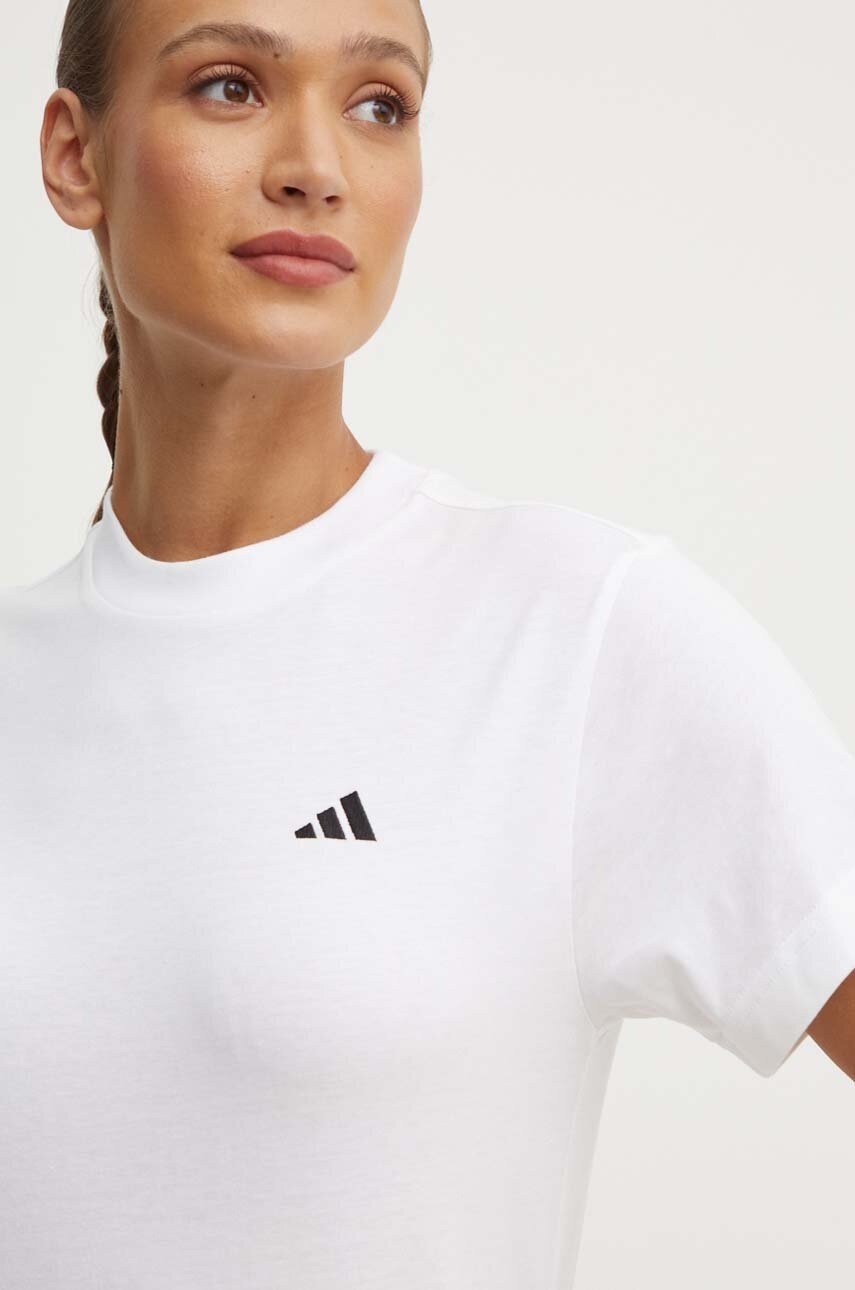 

Памучна тениска adidas Essentials в бяло JH3693, Бял