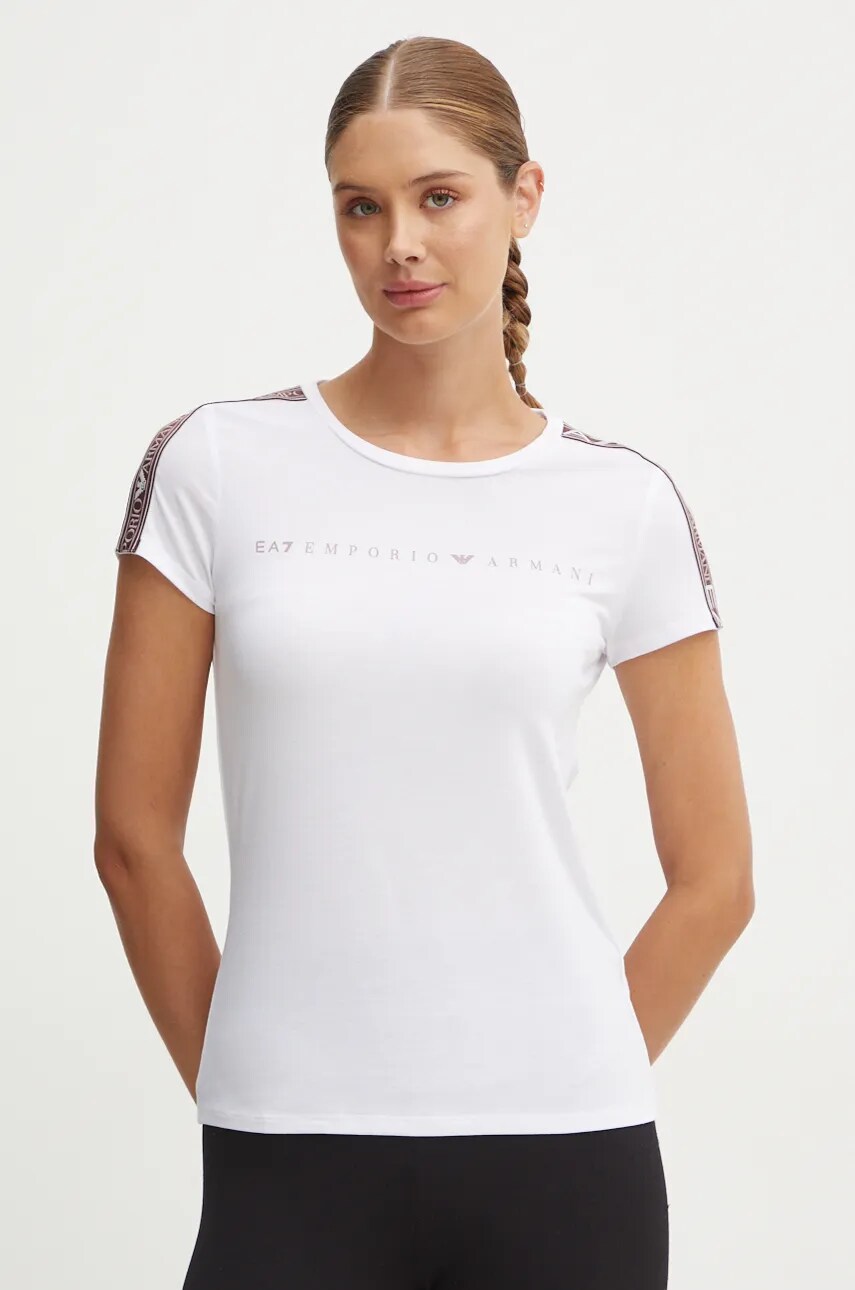EA7 Emporio Armani tricou de antrenament culoarea alb, TJKUZ.6DTT03