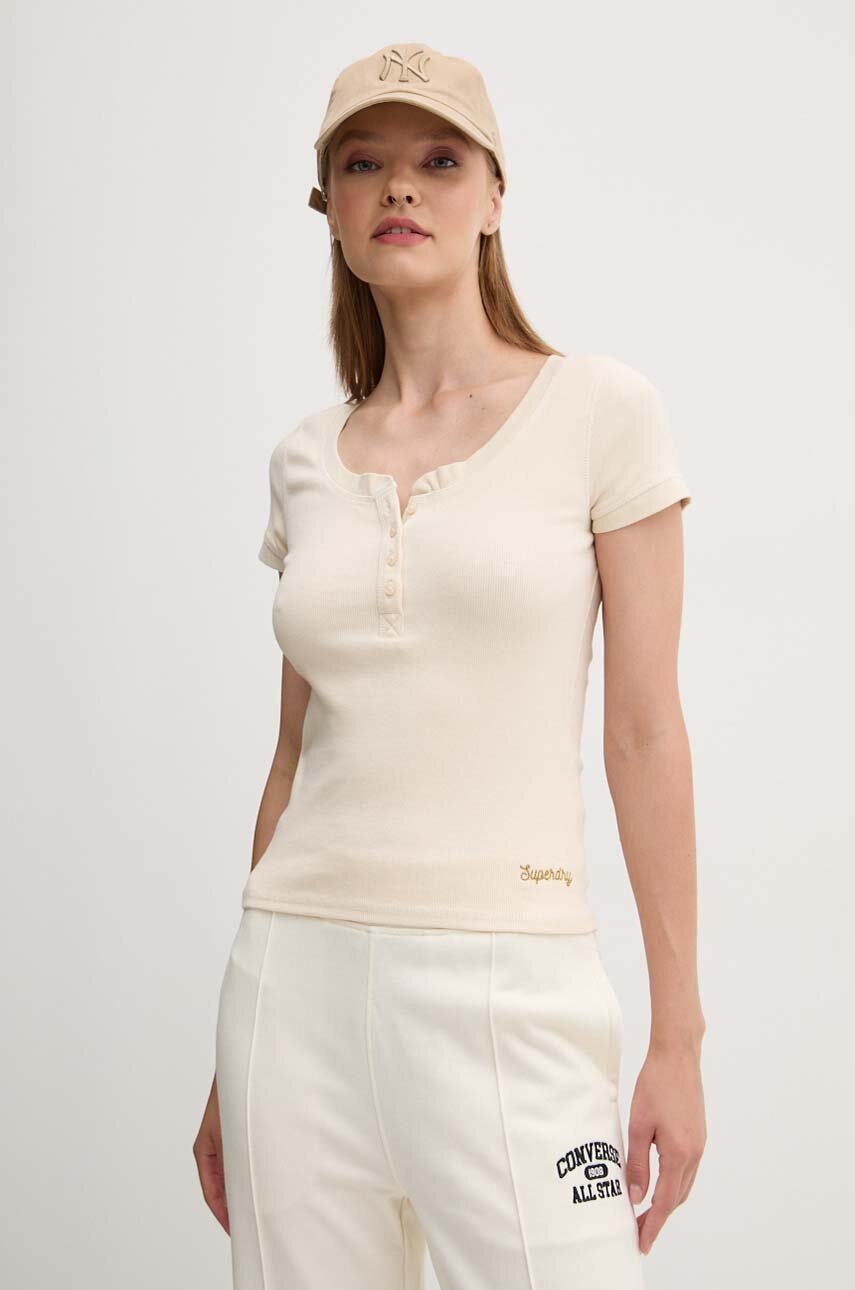 

Тениска Superdry в бежово W1011538A-2YZ, Бежов