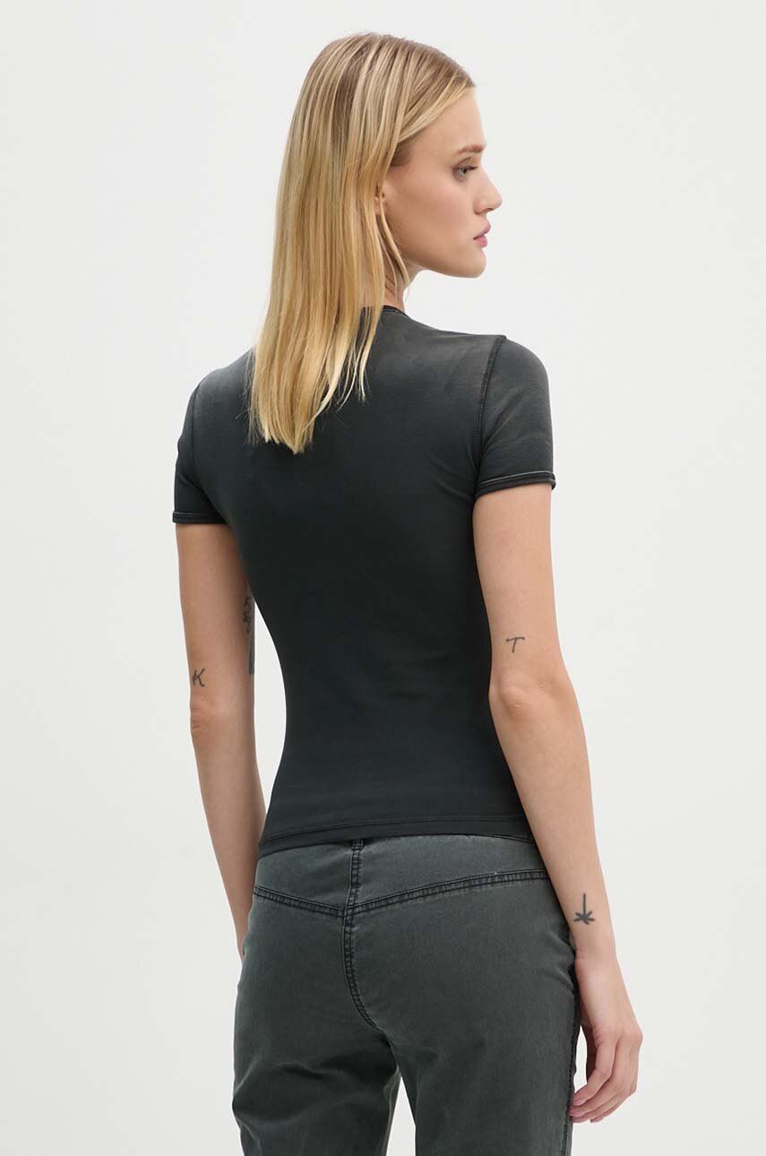 Diesel t-shirt T-UNCUTIES-P4 női, fekete, A15383.0QJAP termék 2. képe