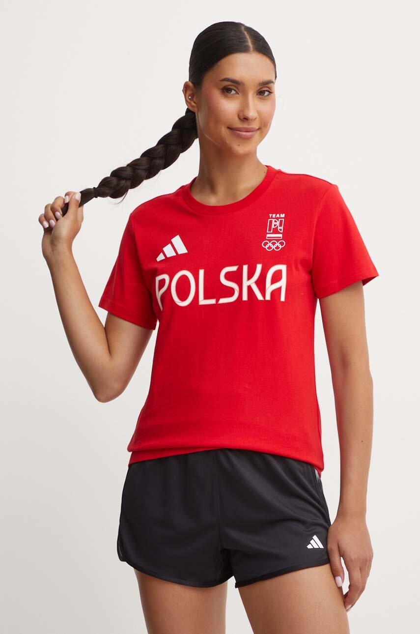 

Тениска adidas Performance Polska в червено JF6712, Червен