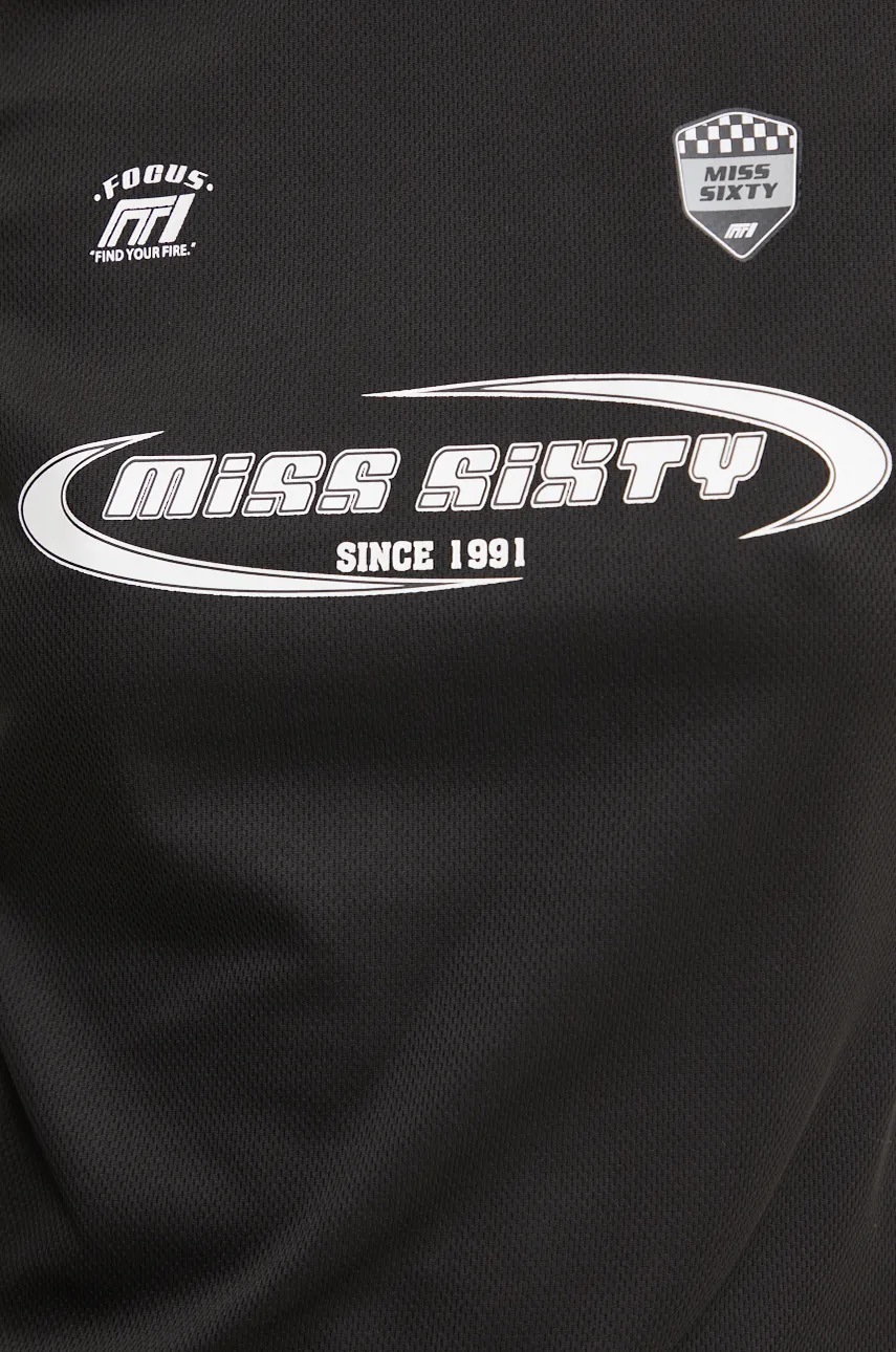 Μπλουζάκι Miss Sixty χρώμα: μαύρο, 6L3SJ0350000 φωτογραφία