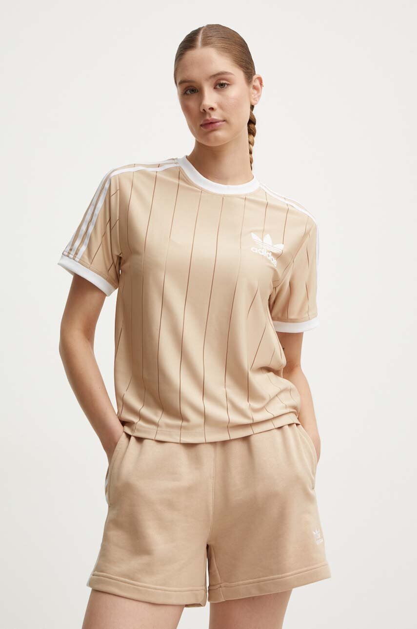 

Тениска adidas Originals в бежово IY7232, Бежов