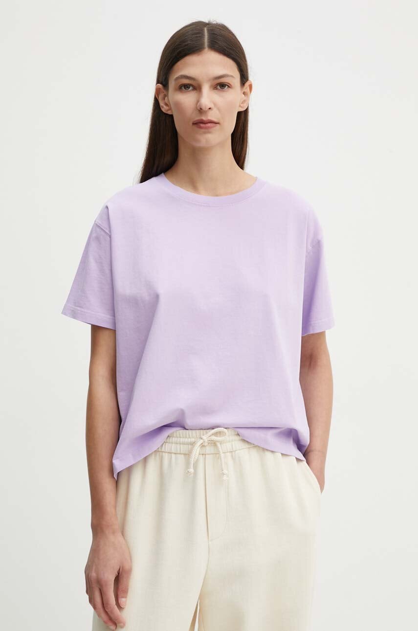 American Vintage tricou din bumbac femei, culoarea violet, FIZ02AH24 American Vintage tricou din bumbac femei, culoarea violet, FIZ02AH24