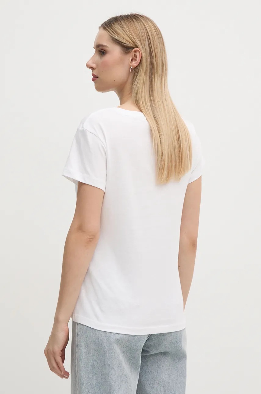 Pepe Jeans pamut póló GALEY női, fehér, PL505941 termék 2. képe