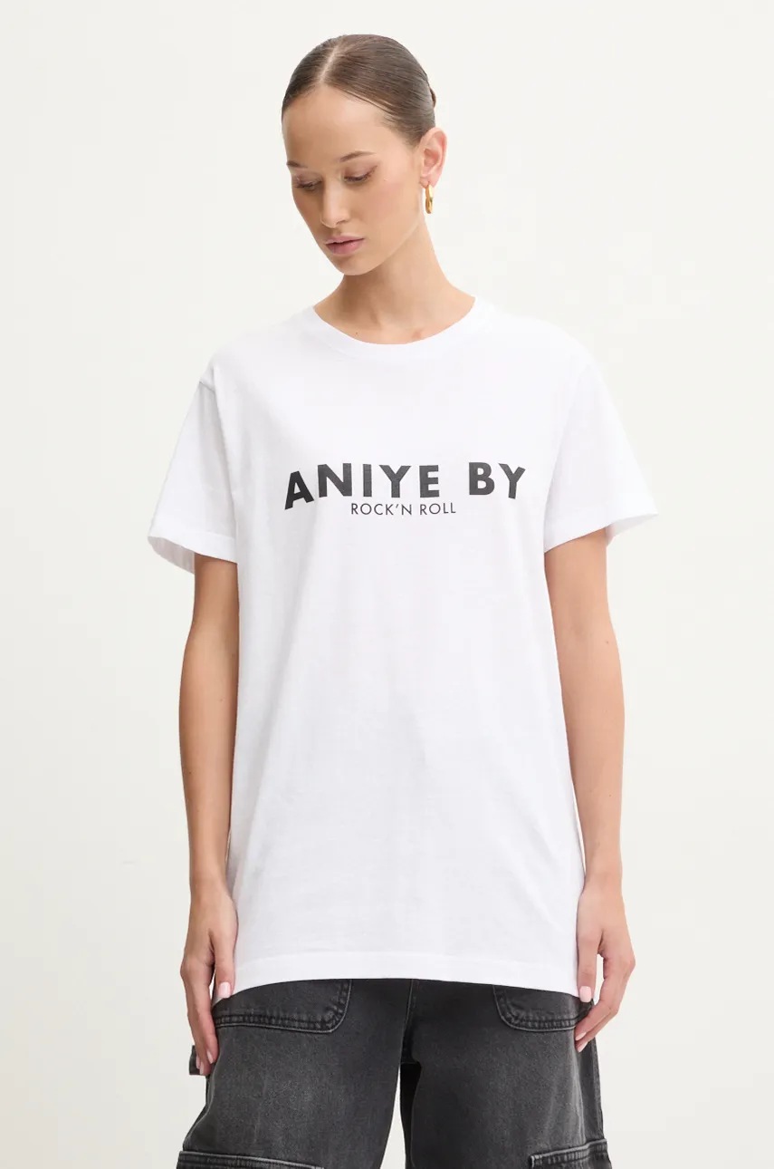 Βαμβακερό μπλουζάκι Aniye By γυναικείο, χρώμα: άσπρο, 181511 φωτογραφία