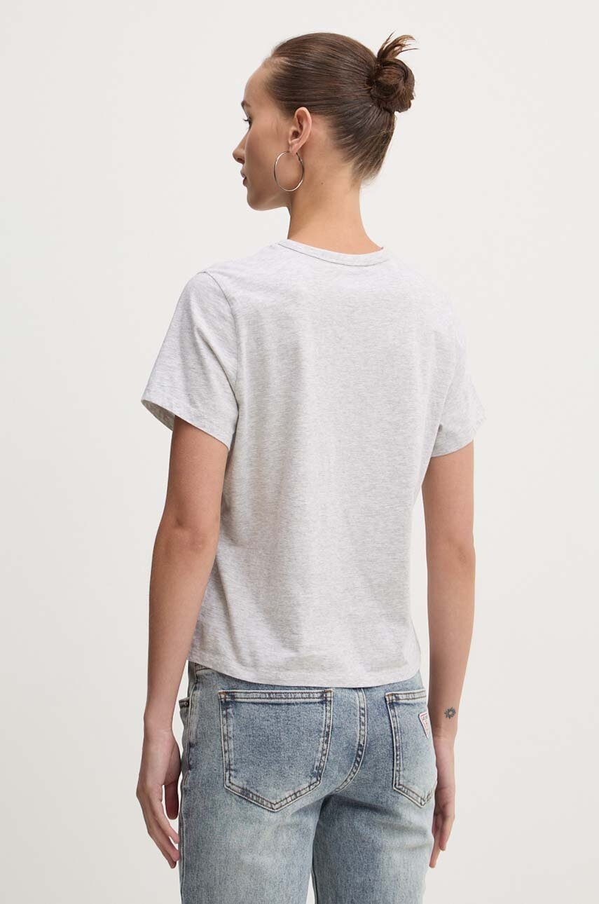 Βαμβακερό μπλουζάκι Abercrombie & Fitch γυναικείο, χρώμα: γκρι, KI157-4307 φωτογραφία