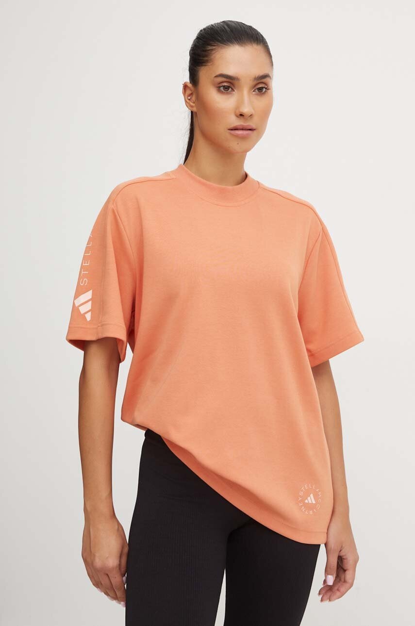 

Тениска adidas by Stella McCartney в оранжево IW9884, Оранжев