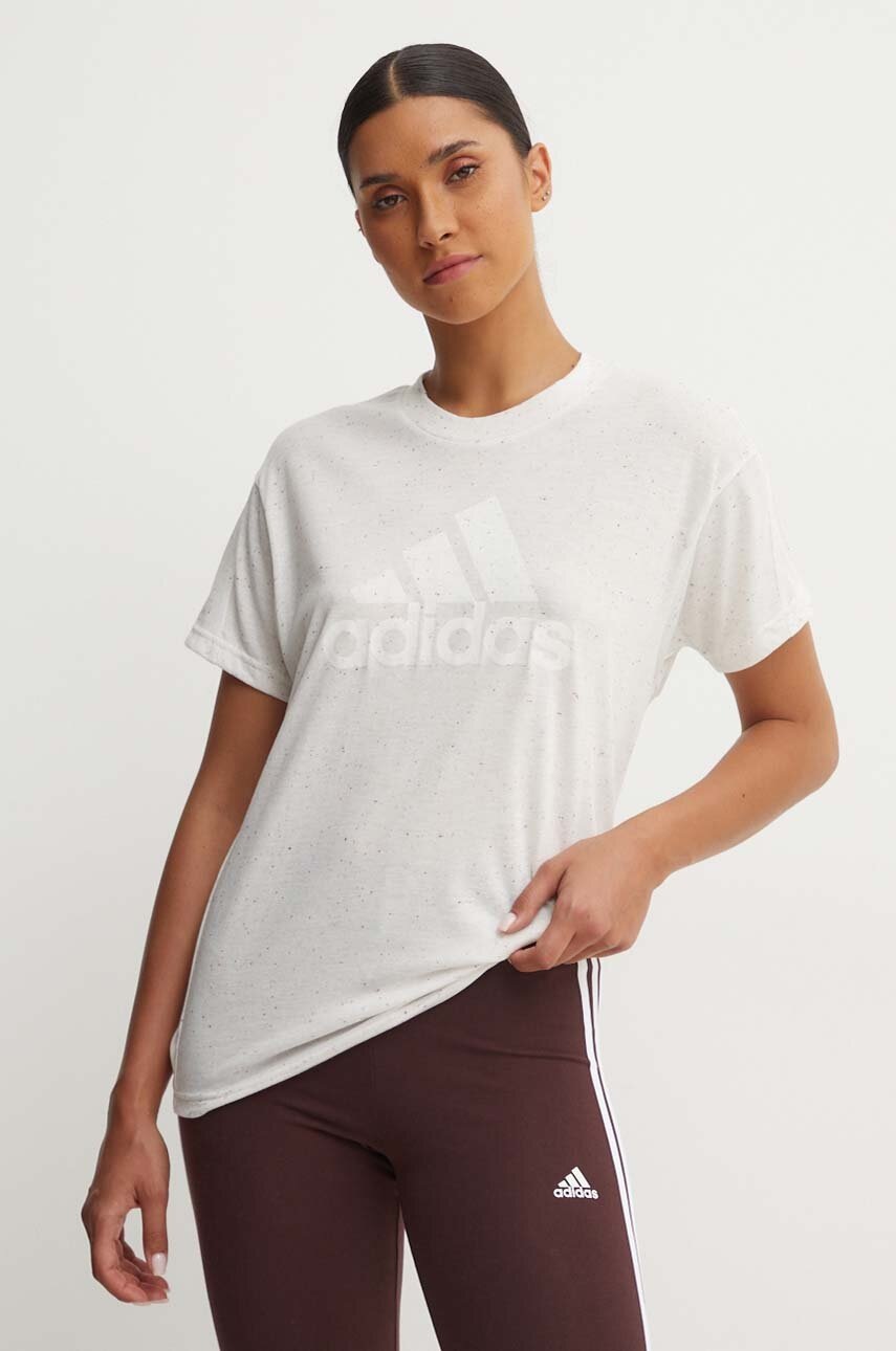 adidas tricou femei, culoarea alb, IS3602