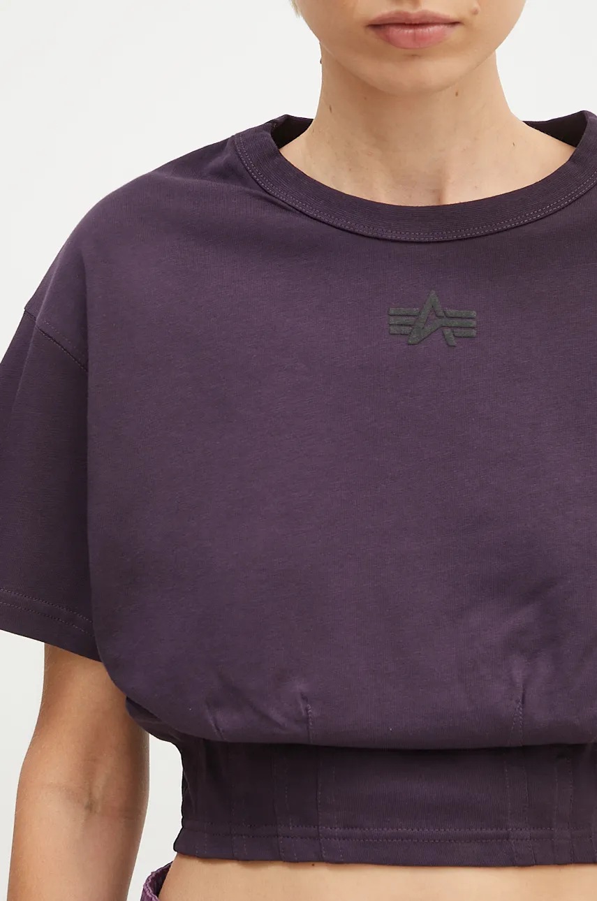 Bavlněné tričko Alpha Industries Waisted (obrázek 4)