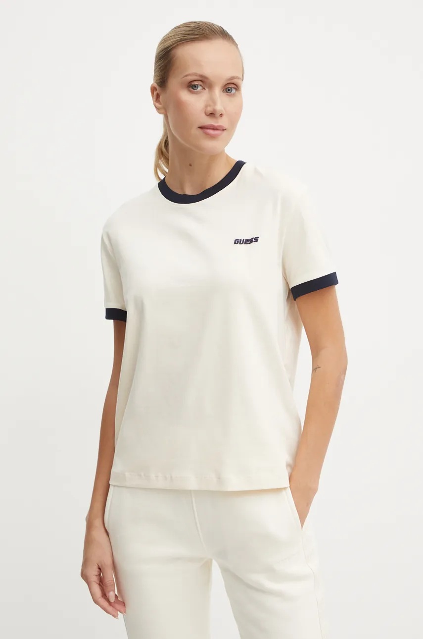 

Тениска Guess NIA в бежово V4BI07 J1314, Бежов