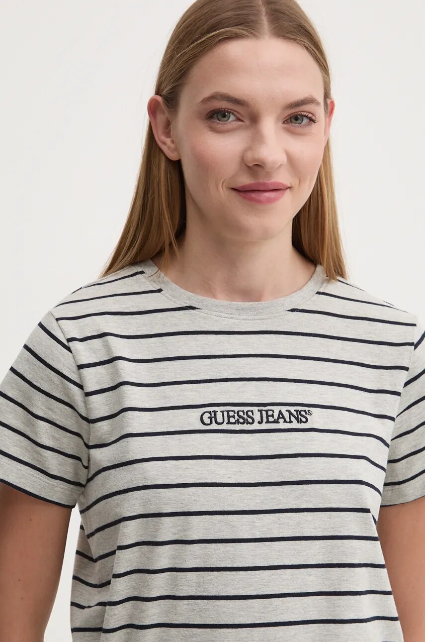 Levně Tričko Guess Jeans šedá barva, W4BI53 KCIE1