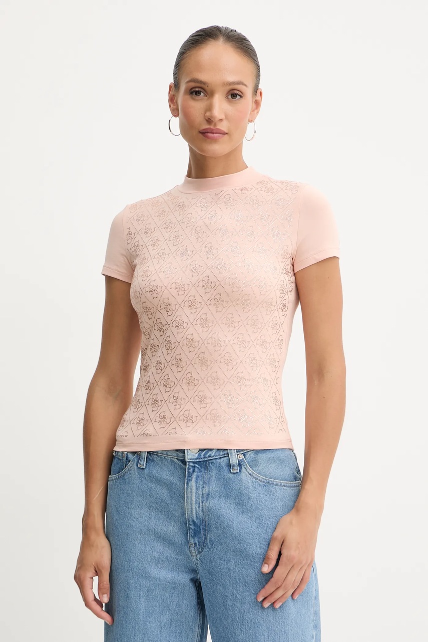 Levně Tričko Guess dámské, černá barva, W4BI26 J1314