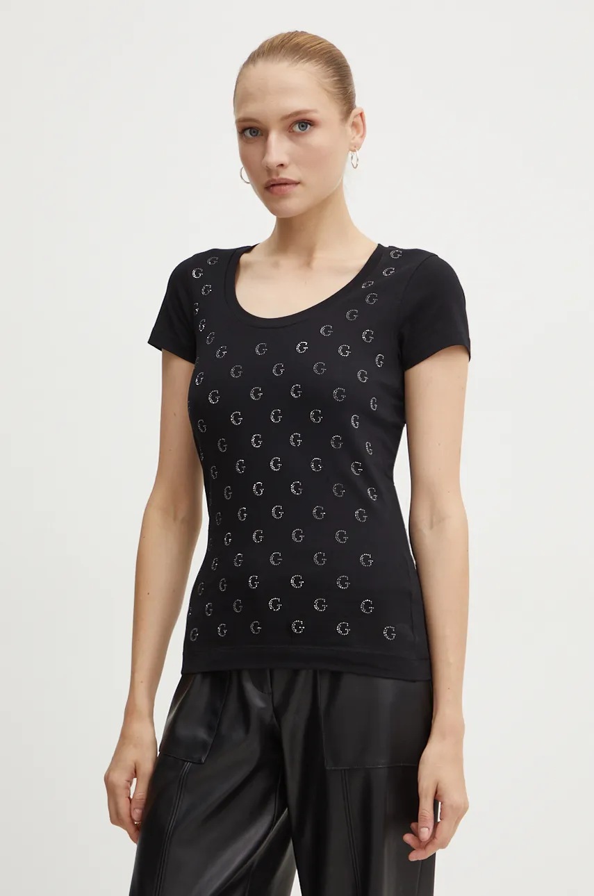 

Тениска Guess EMBELLISH в черно W4BI68 J1314, Черен