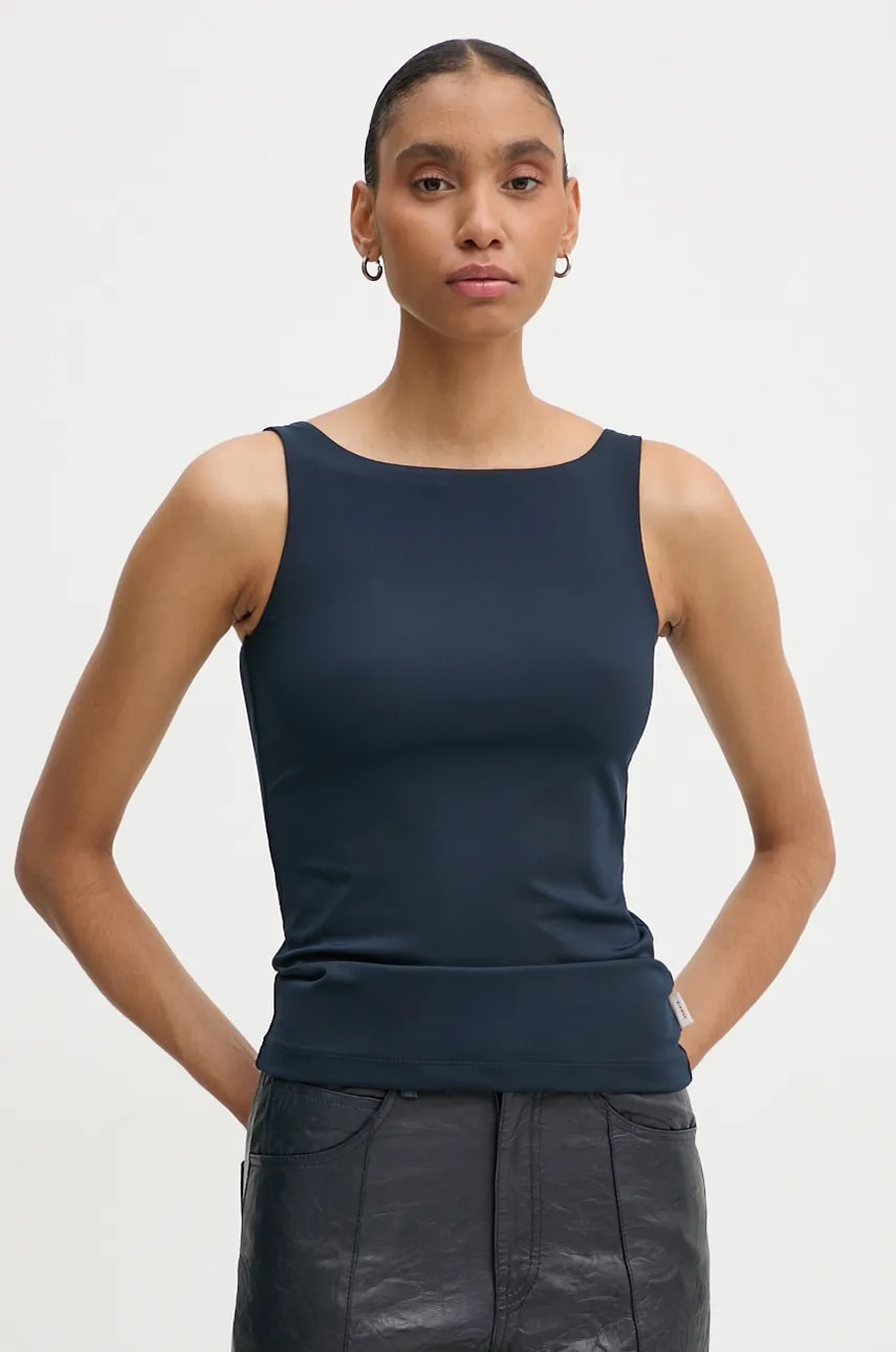 Remain top 0 femei, culoarea albastru marin, 502263