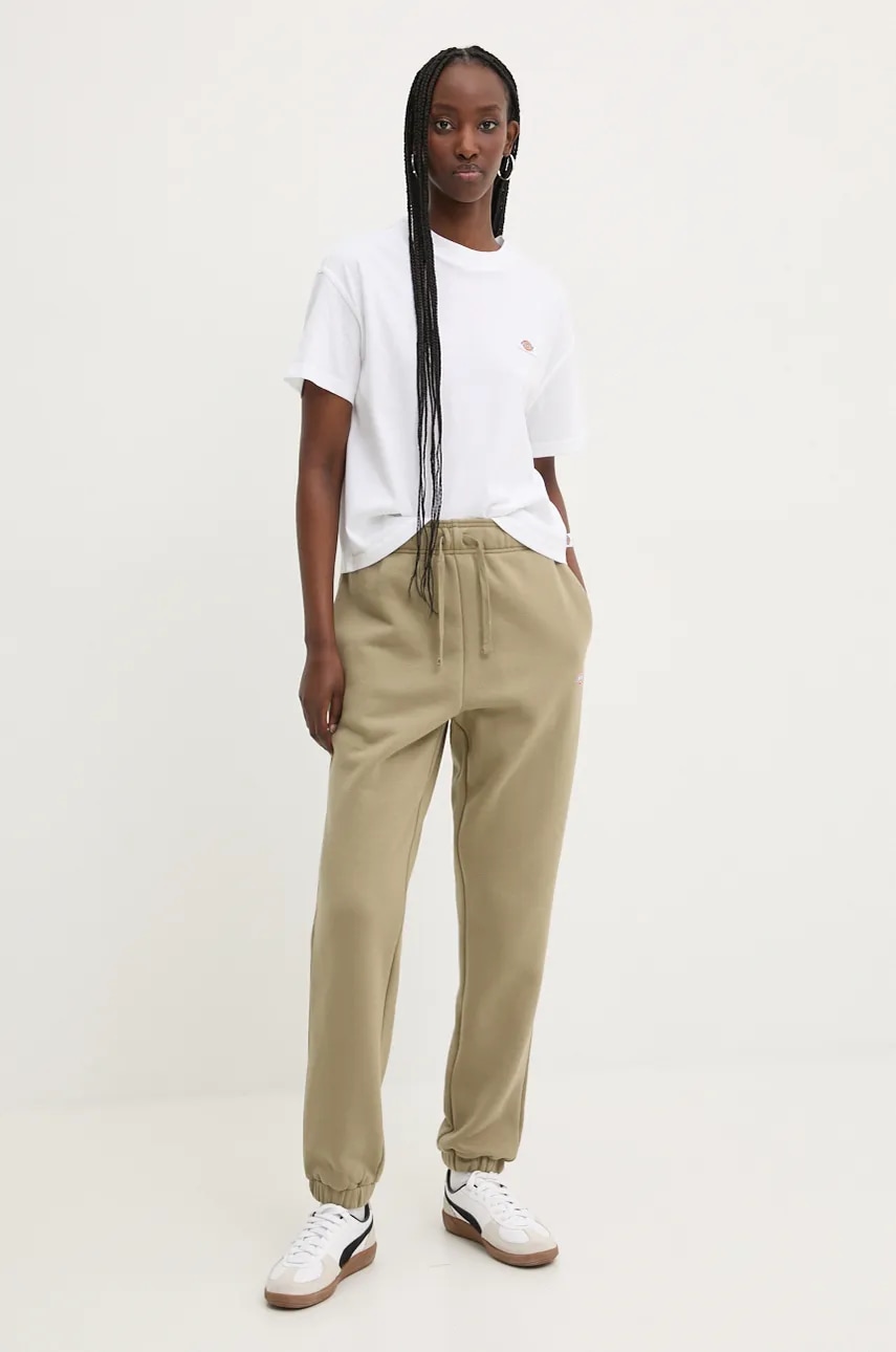 Хлопковая футболка Dickies OAKPORT женская цвет белый DK0A4Y8L Хлопковая футболка Dickies OAKPORT женская цвет белый DK0A4Y8L