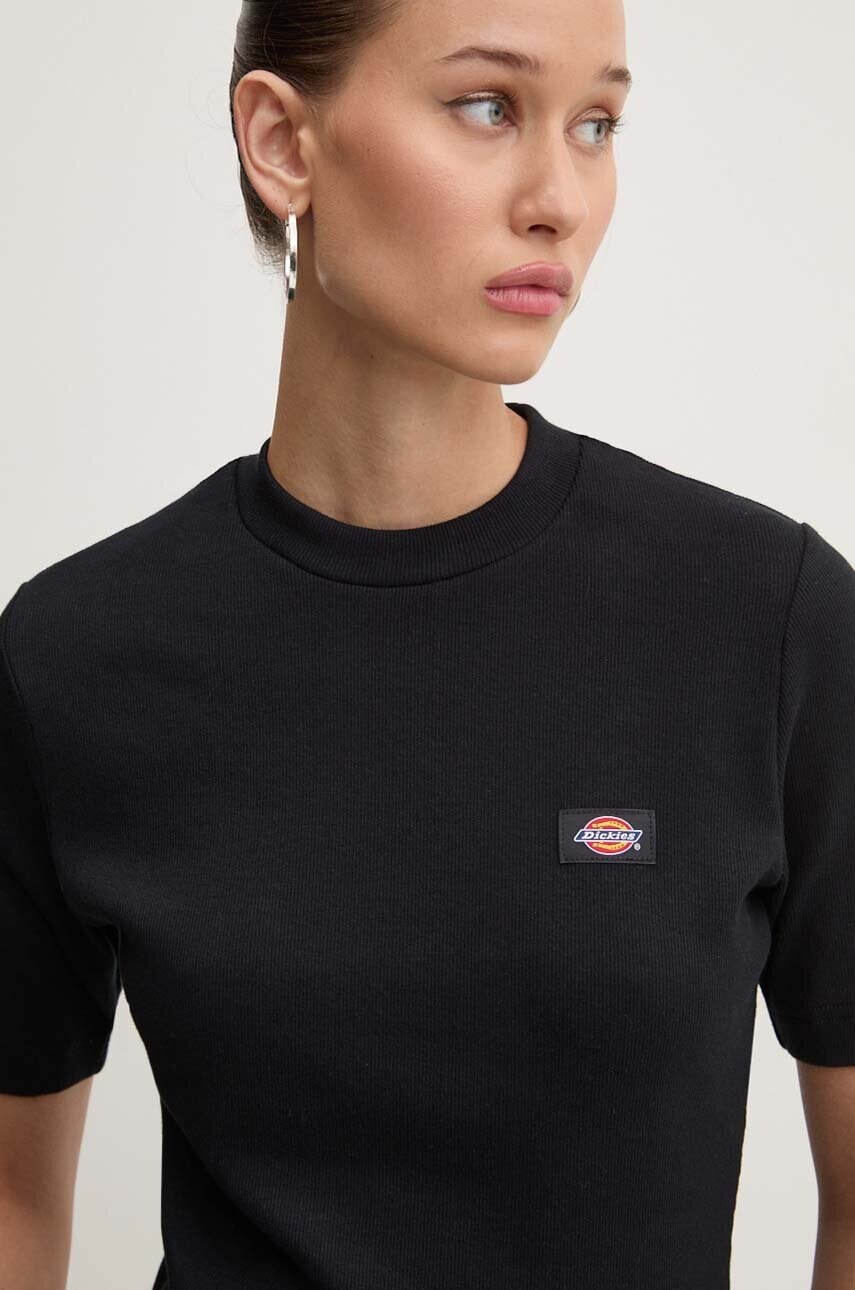 Dickies tricou MARYSVILLE femei, culoarea negru, DK0A4YHD Dickies tricou MARYSVILLE femei, culoarea negru, DK0A4YHD