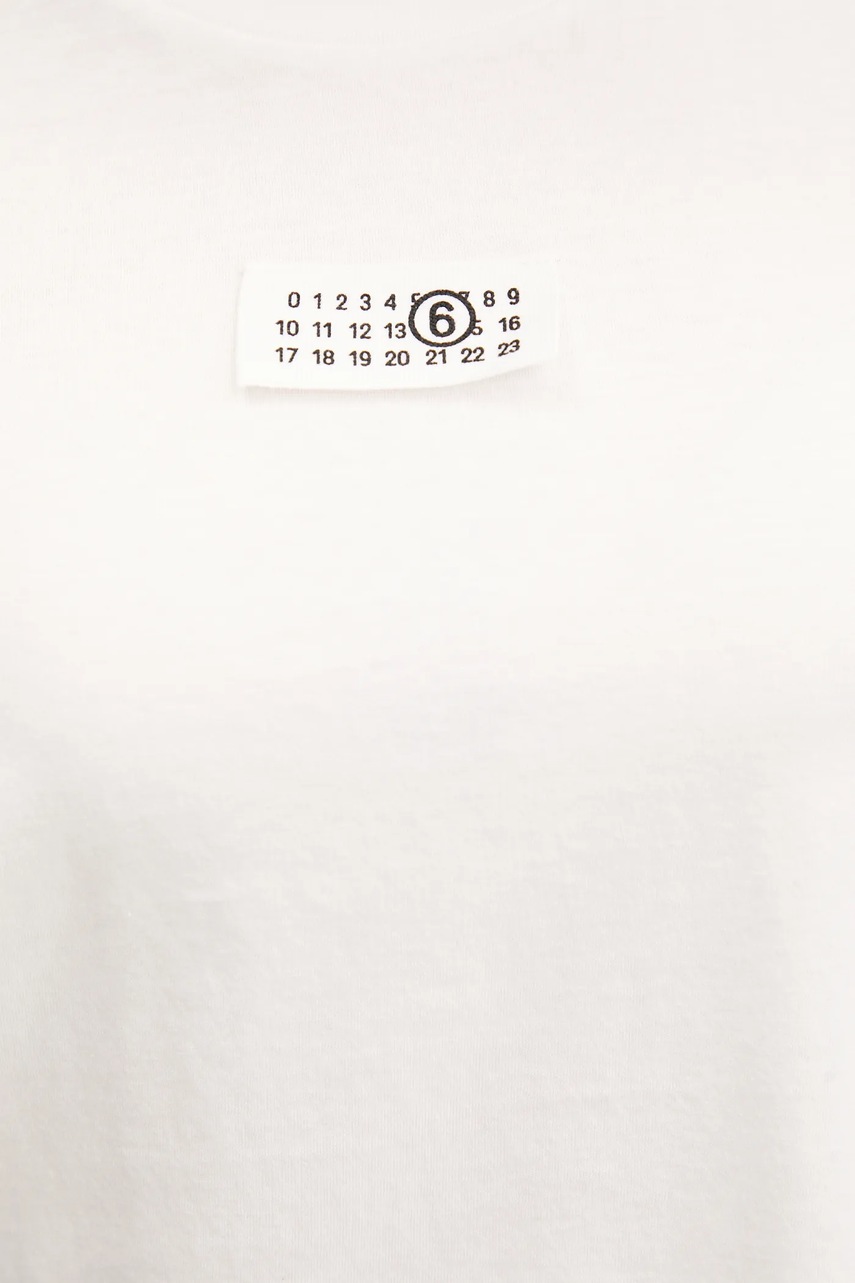 Бавовняна футболка MM6 Maison Margiela жіноча колір білий S52GC0327.S24312 