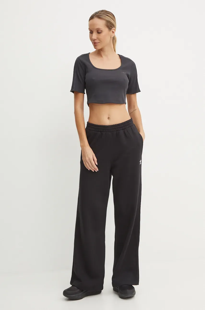 Футболка adidas Originals Femme Galore Baby Tee женская цвет чёрный JN3013 Футболка adidas Originals Femme Galore Baby Tee женская цвет чёрный JN3013