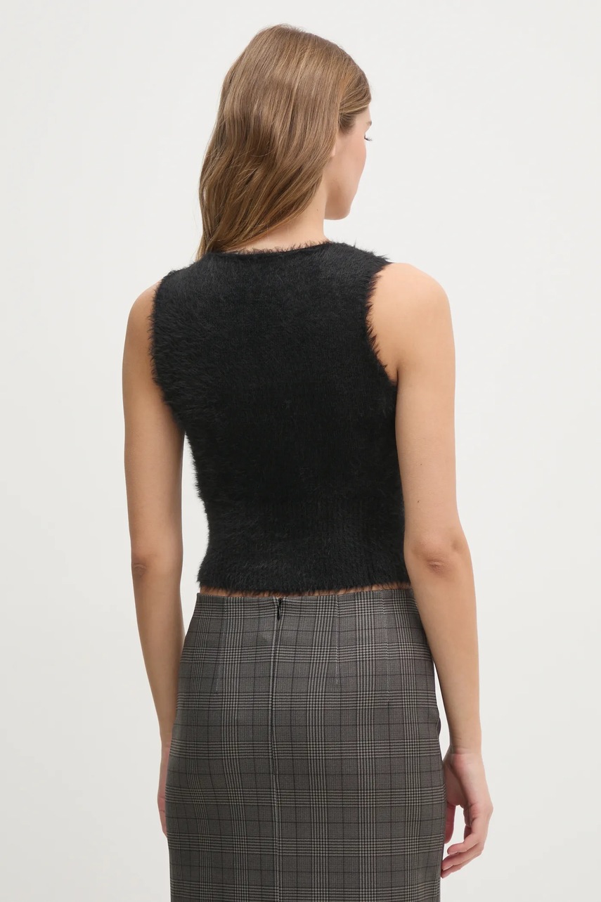 Γιλέκο Sisley χρώμα: μαύρο, 19VBMH00E φωτογραφία