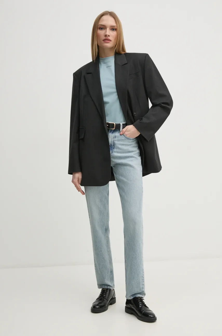 Хлопковая футболка Calvin Klein женская цвет чёрный K20K207519 Хлопковая футболка Calvin Klein женская цвет чёрный K20K207519