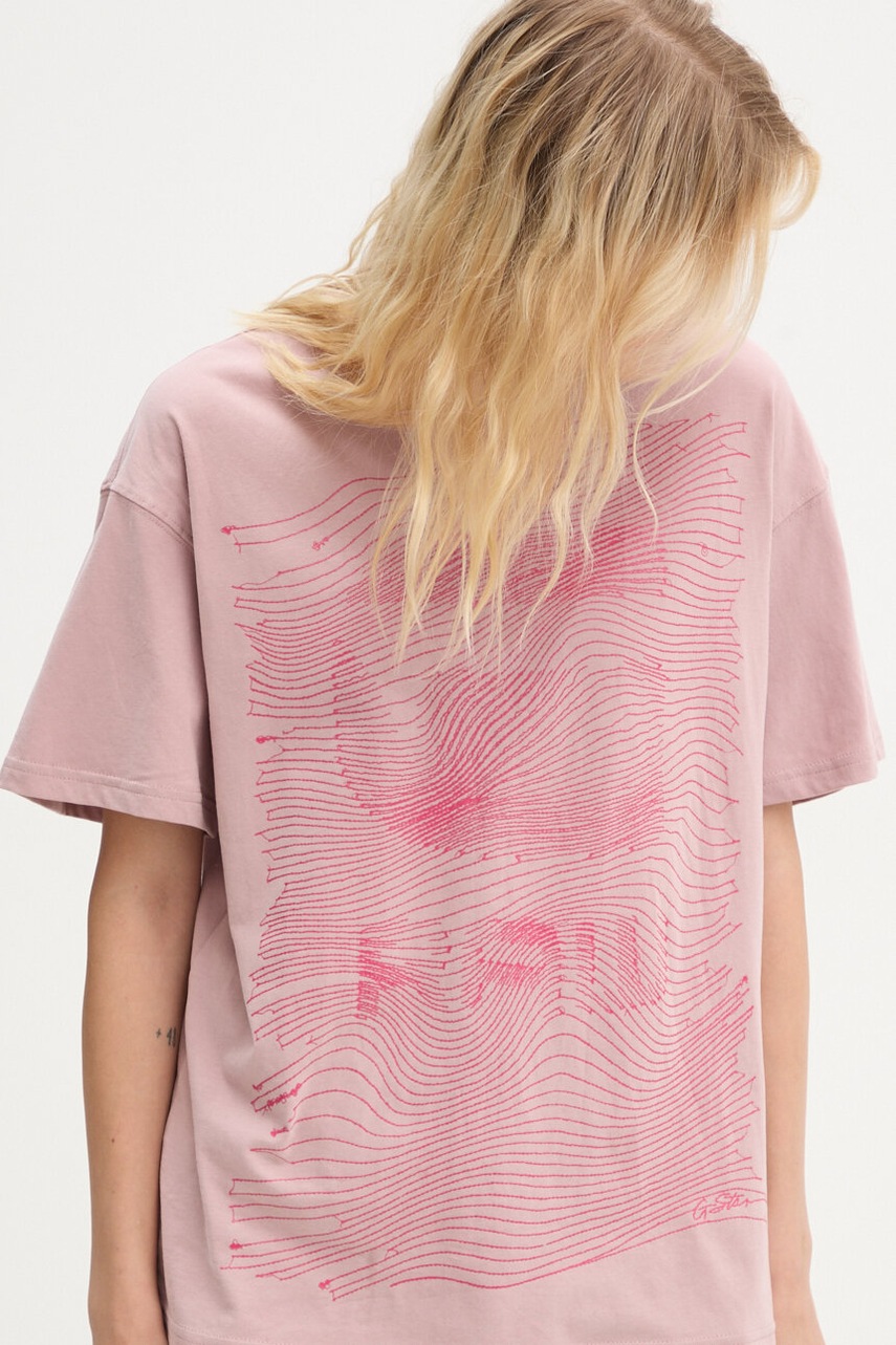 

Памучна тениска G-Star Raw в розово D25030-D609, Розов