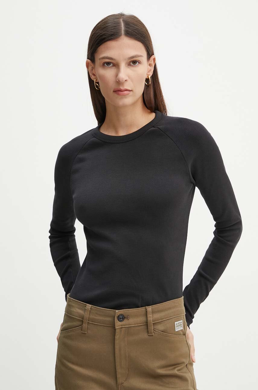 

Блуза с дълги ръкави G-Star Raw в черно D25026-D850, Черен