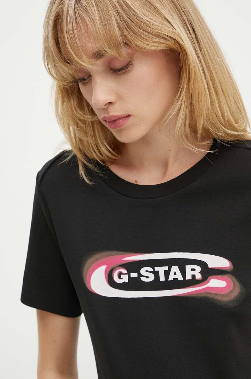 G-Star tricou din bumbac femei, culoarea negru, D25031-C812