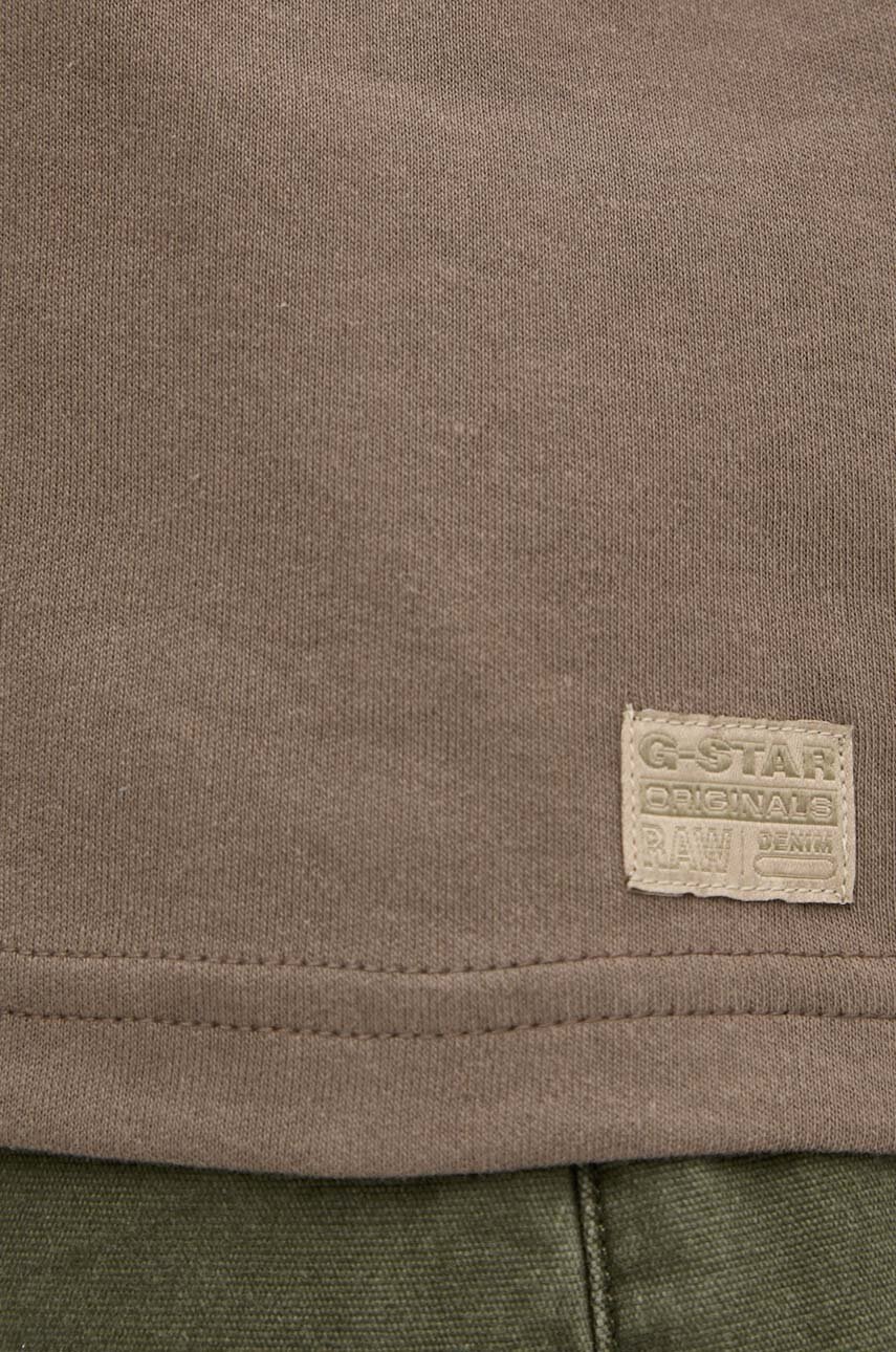 Бавовняна футболка G-Star Raw жіноча колір коричневий D25032-C812 