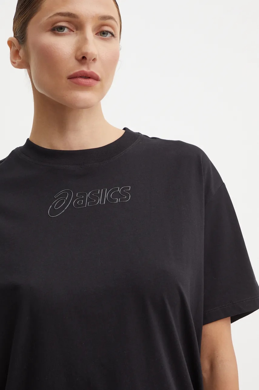Levně Tričko Asics černá barva, 2032C843