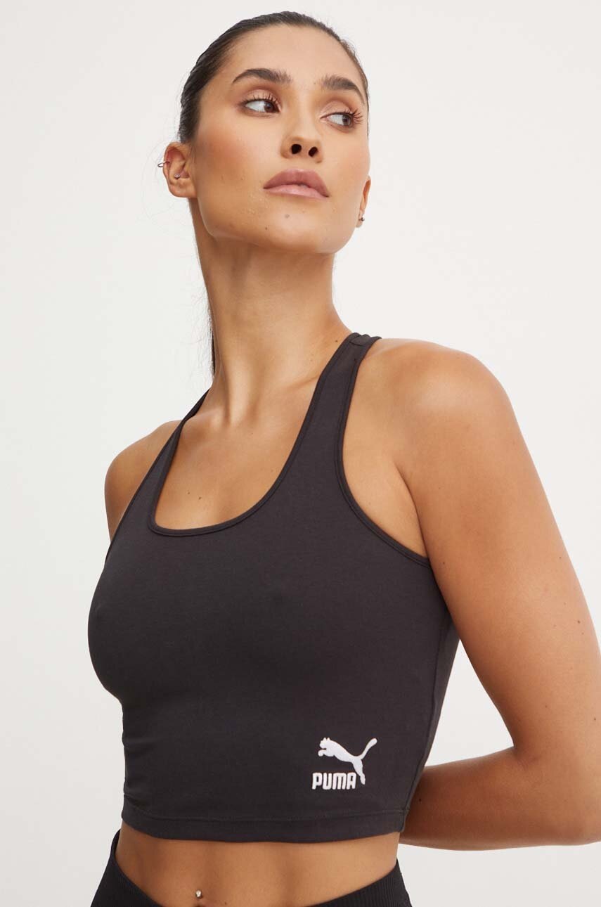 

Топ Puma дамски в черно 626536, Черен