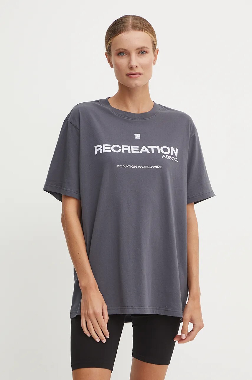 P.E Nation tricou din bumbac Anthem SS Tee femei, 243T400