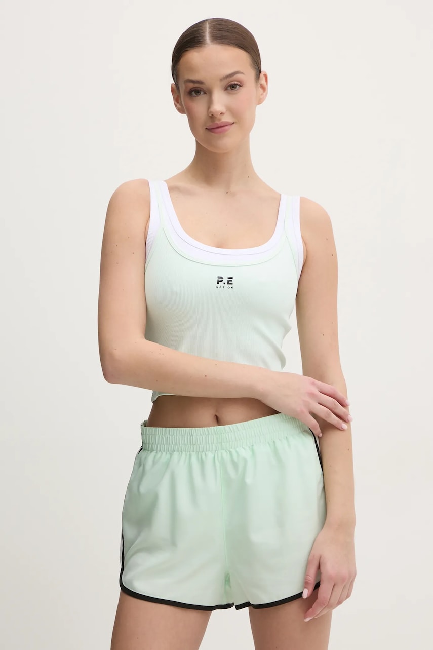 P.E Nation top Forward femei, culoarea verde, 243W134