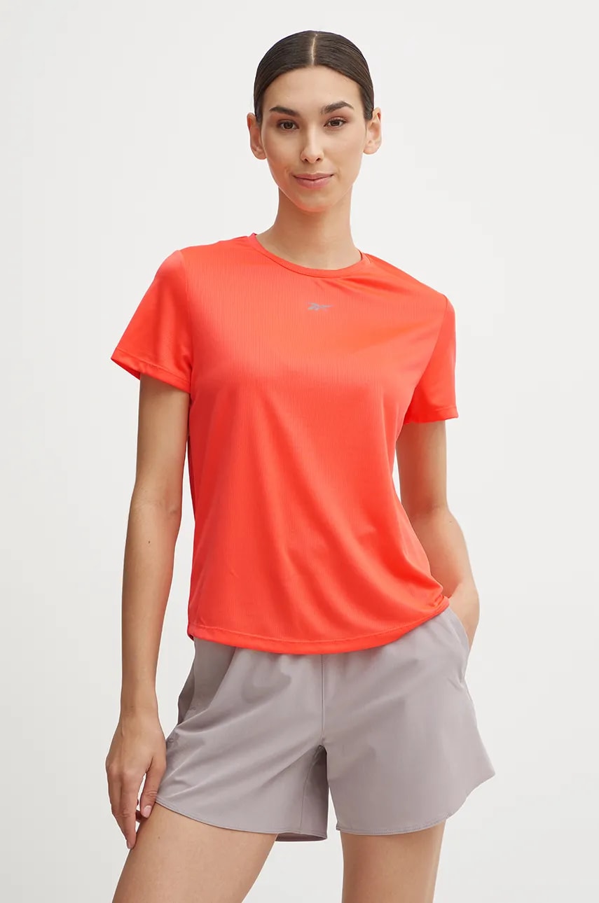 Reebok tricou de alergare Speedwick culoarea portocaliu, 100205430 Reebok tricou de alergare Speedwick culoarea portocaliu, 100205430